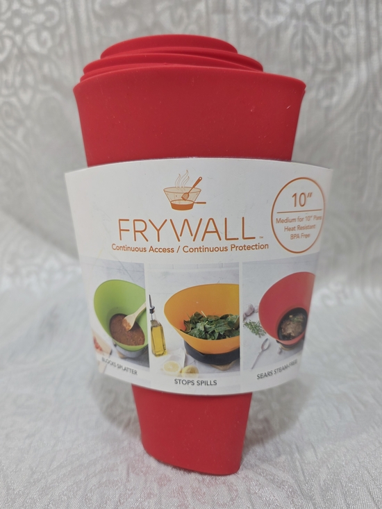 Frywall Other - Frywall 10" Red Silicone Frywall - Splatter Protection